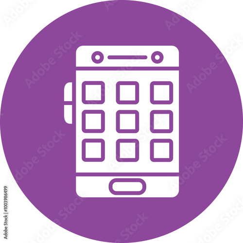 App Folder glyph circle icon