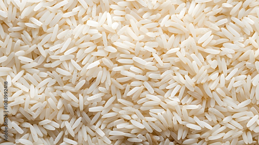 Close-up of White Rice Grains. Close-up of White Rice Grains.