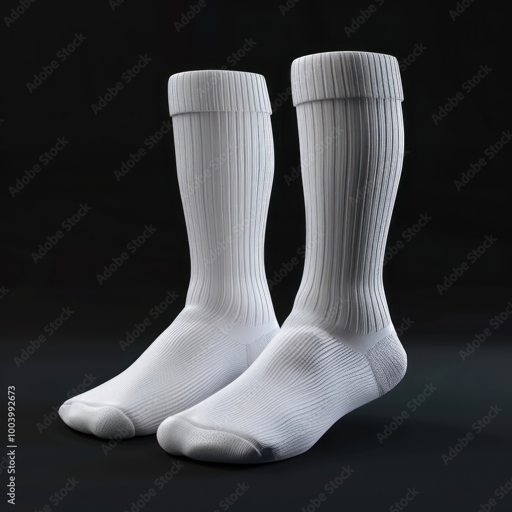 White socks mockup apparel clothing hosiery. White socks mockup apparel clothing hosiery.