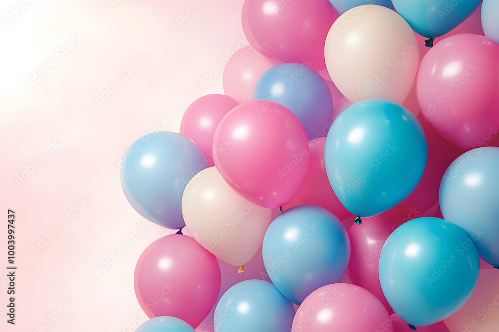 custom made wallpaper toronto digitalBeautiful panoramic background with pink and blue balloons