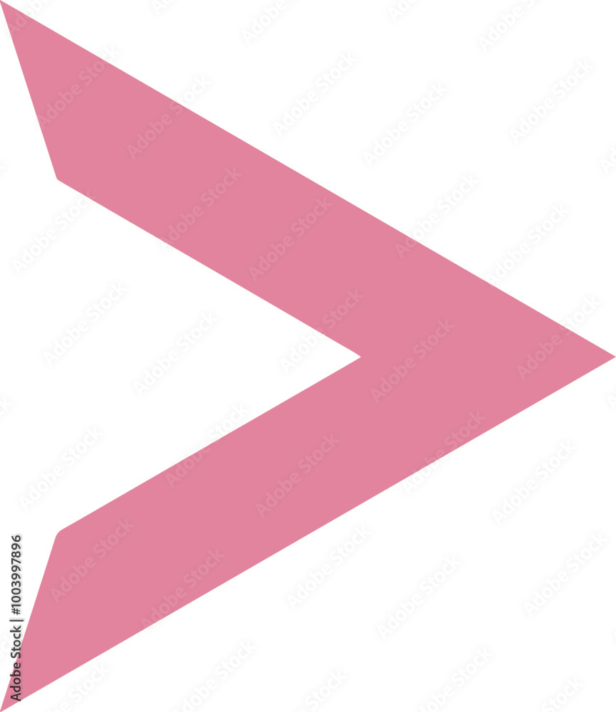 Stylized Pink Arrow Graphic Design Element Stylized Pink Arrow Graphic Design Element