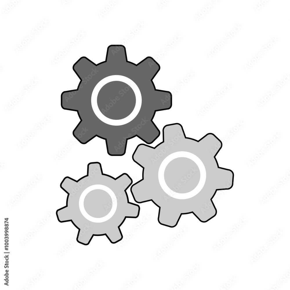 setting icon. gears sign/icon vector. cogs symbol . gear wheel mechanism . setting icon. gears sign/icon vector. cogs symbol . gear wheel mechanism .