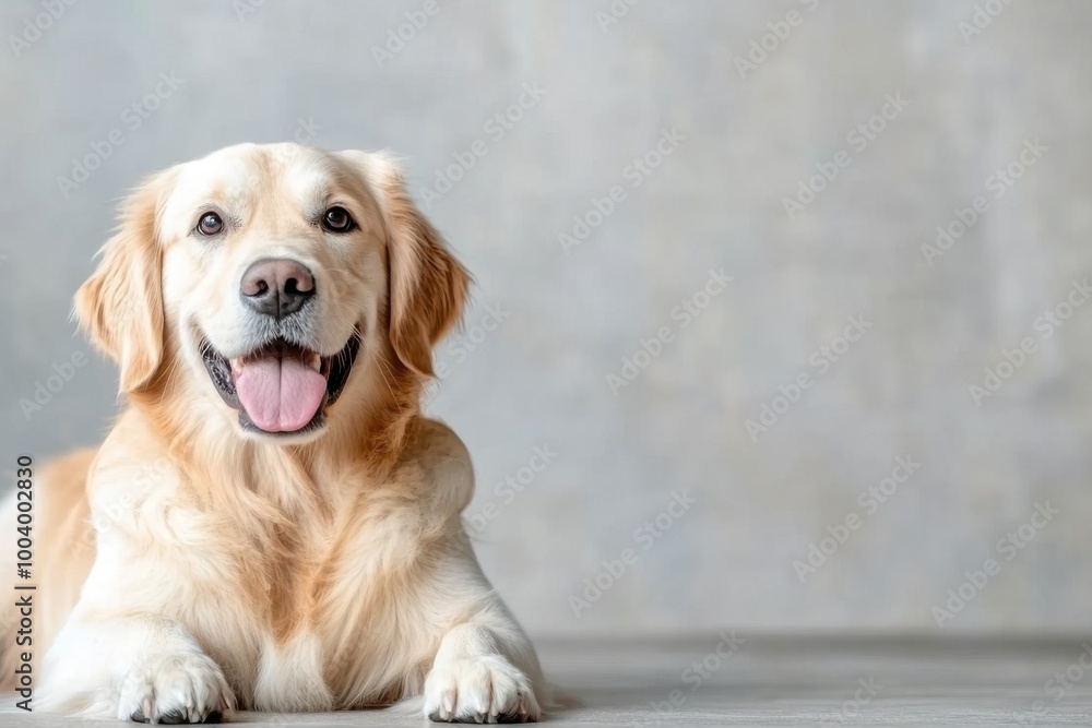 Golden retriever dog relaxing at home Golden retriever dog relaxing at home