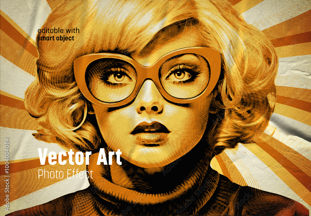 Vector Art Effect Stock Template | Adobe Stock