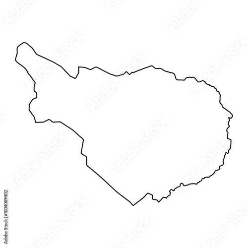 Kotli district map, administrative division of Pakistan. Vector illustration.