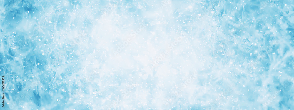 long panorama blue snow background abstract blurred long panorama blue snow background abstract blurred