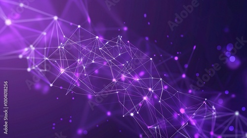 Stunning Purple Cool Technology Geometric Background: A Modern and Captivating Vision. Admire the Creativity and Innovation