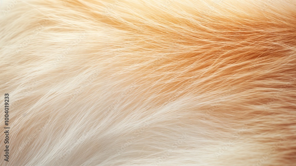 Photorealistic View from Above of Soft Fox Fur with Rich Orange and White Hues and Delicate Texture with Fine Details Photorealistic View from Above of Soft Fox Fur with Rich Orange and White Hues and Delicate Texture with Fine Details