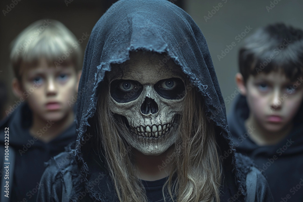 Halloween at school concept generative AI Halloween at school concept generative AI