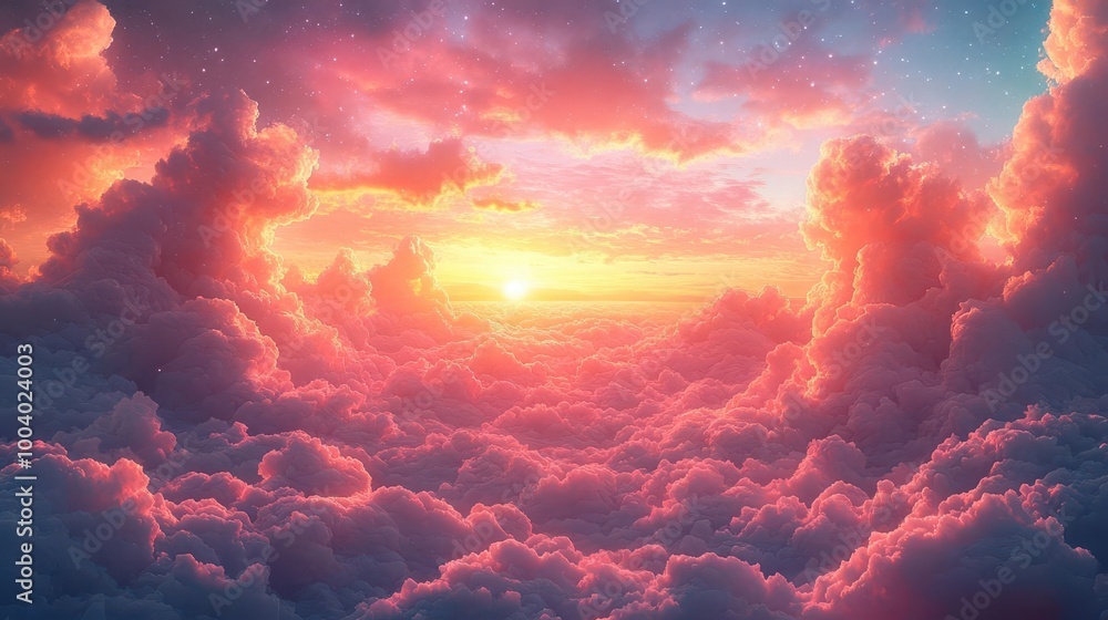 a breathtaking cosmic sky filled with vibrant clouds and twinkling stars creates a dreamlike backdrop inviting imagination and wonder ideal for showcasing cosmetic products a breathtaking cosmic sky filled with vibrant clouds and twinkling stars creates a dreamlike backdrop inviting imagination and wonder ideal for showcasing cosmetic products