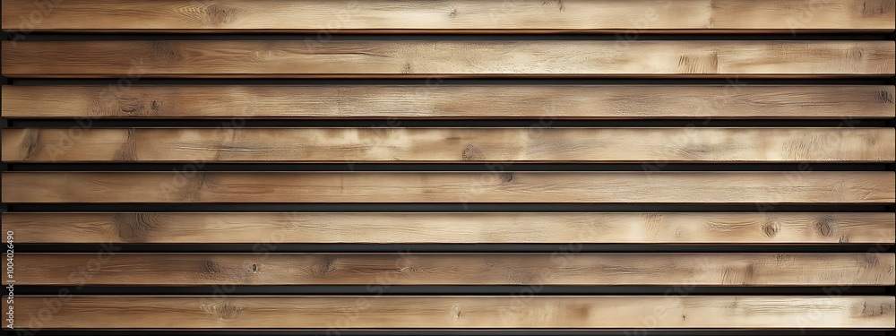 Wooden wall. Texture of wood panels. Pattern of slats with horizontal stripes. Modern interior fences and partitions used in architecture. Cladding from boards is a building material. Wooden wall. Texture of wood panels. Pattern of slats with horizontal stripes. Modern interior fences and partitions used in architecture. Cladding from boards is a building material.