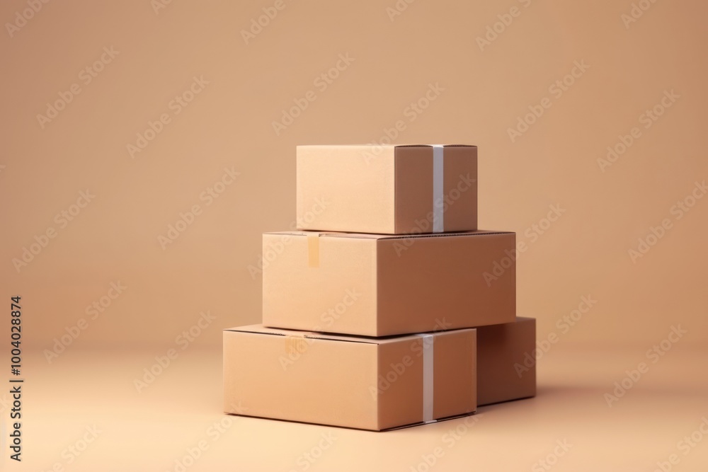 Obraz premium Cardboard box carton brown.