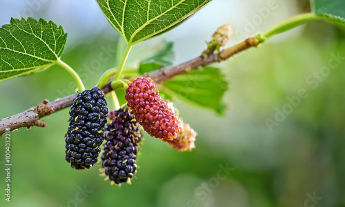 blackberries on the bush 