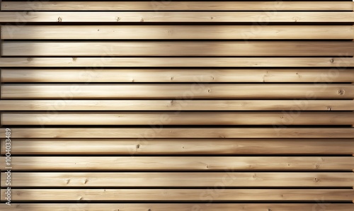  Wooden wall. Texture of wood panels. Pattern of slats with horizontal stripes. Modern interior fences and partitions used in architecture. Cladding from boards is a building material. 