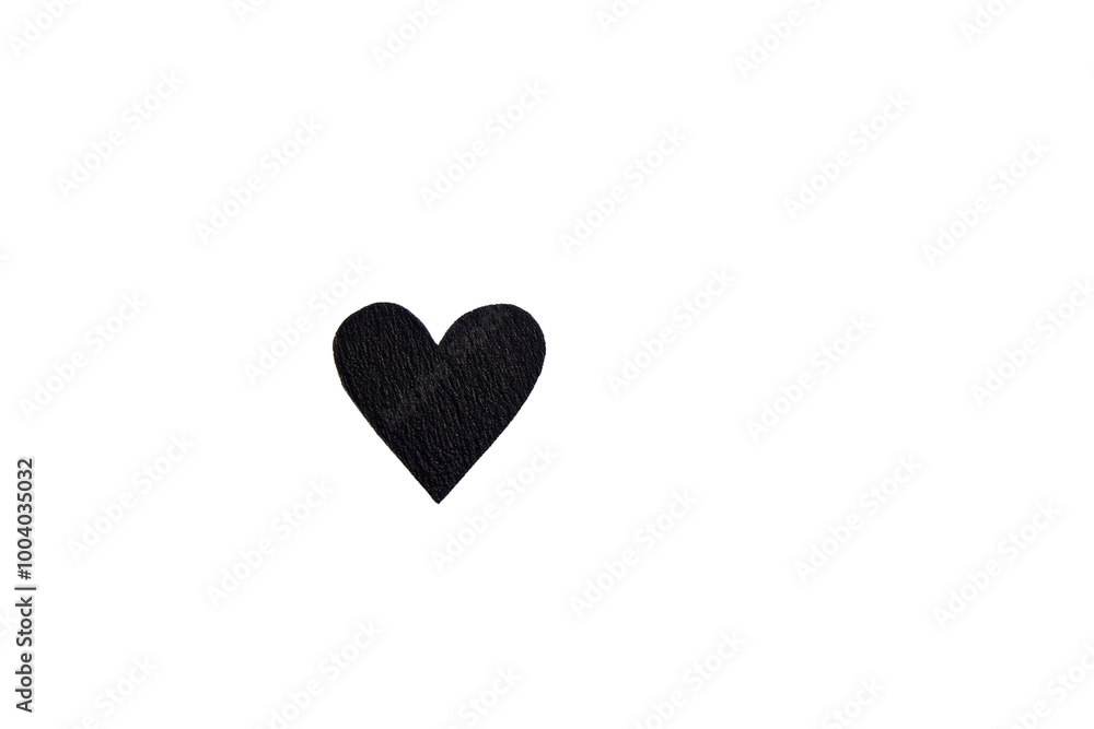 Small minimalist heart symbol in black ,Isolated on transparent background Small minimalist heart symbol in black ,Isolated on transparent background