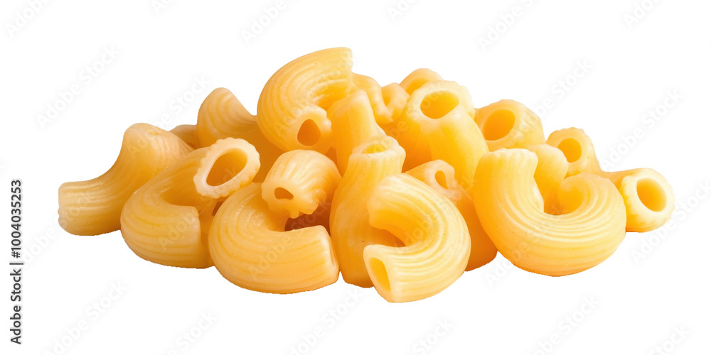 Fresh macaroni isolated on transparent background Fresh macaroni isolated on transparent background