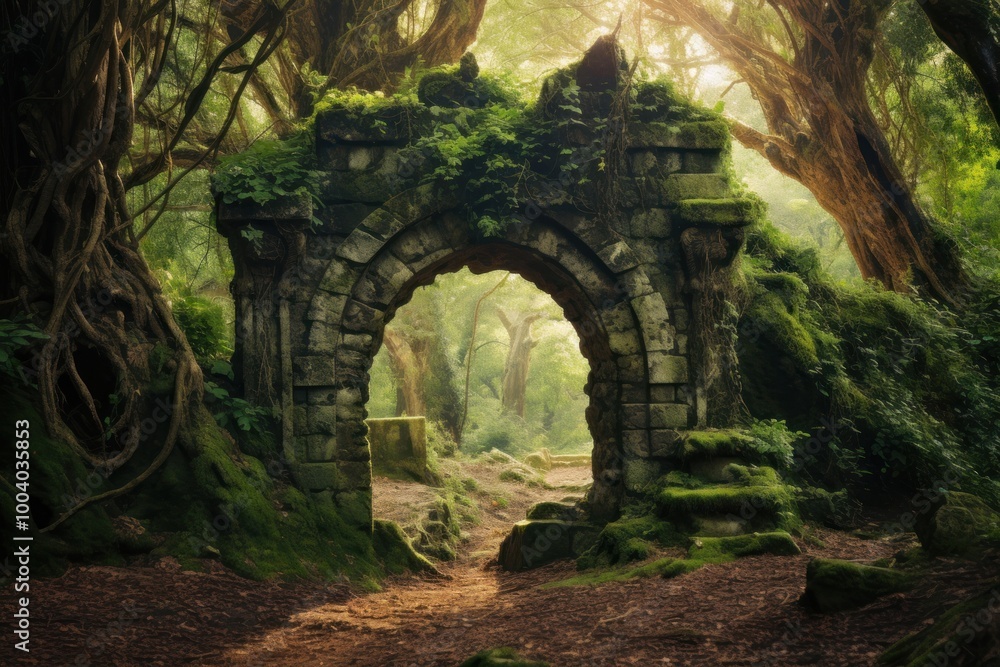 Forest arch land architecture. Forest arch land architecture.