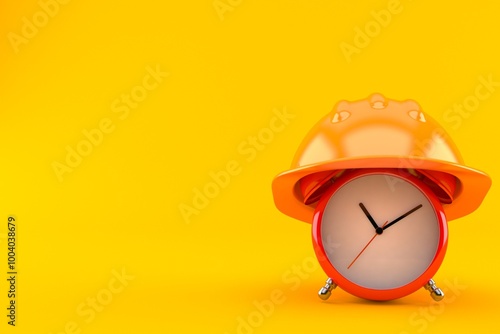 Alarm clock with hardhat