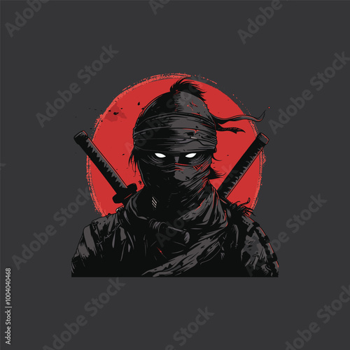 vector art Ninja illustration

