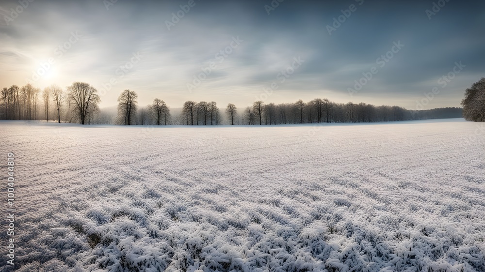field with winter field with winter