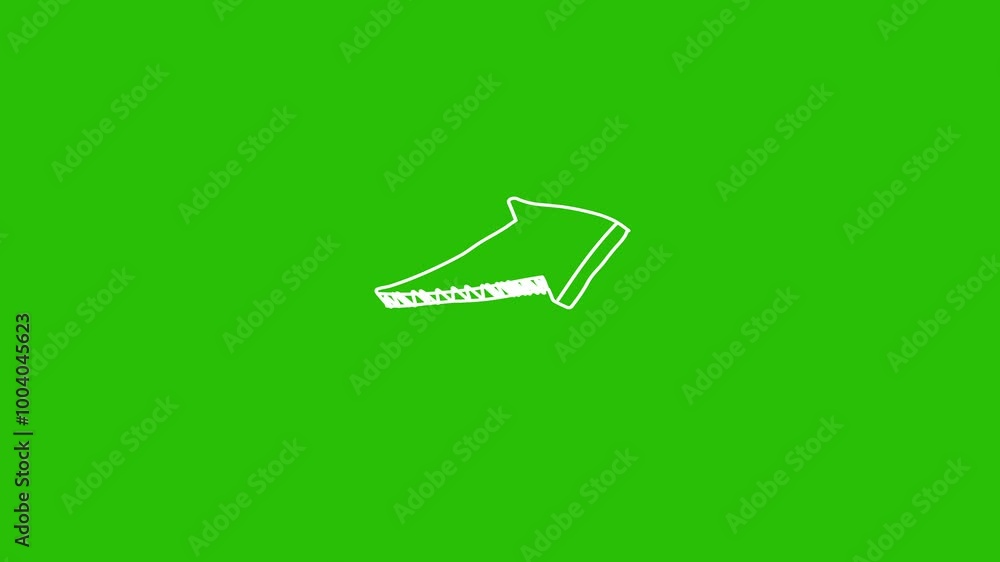 Hand-Drawn Arrow Scribble Animation on Green Screen Hand-Drawn Arrow Scribble Animation on Green Screen