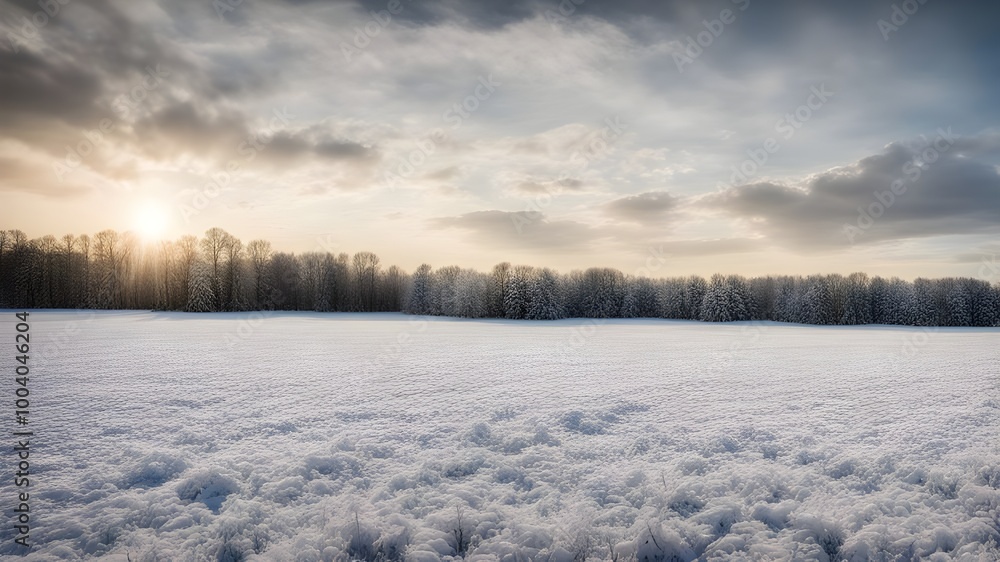 field with winter field with winter
