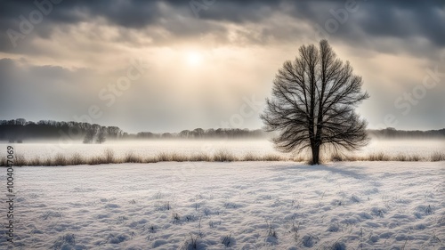 field with winter