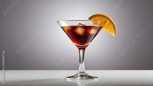 A glass of Margarita, whiskey, cocktail on a solid or transparent background