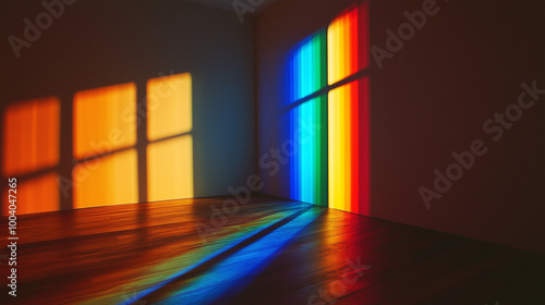 An illustration of a colorful prism casting vibrant rainbows  symbolizing LGBTQ pride and hope. The interplay of light represents diversity  resilience  and the beauty that emerges from darkness.