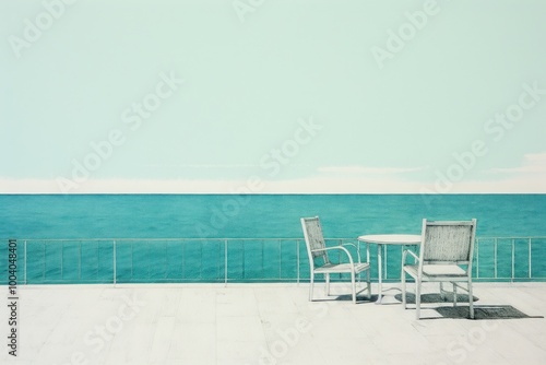 Hotel sea furniture outdoors.