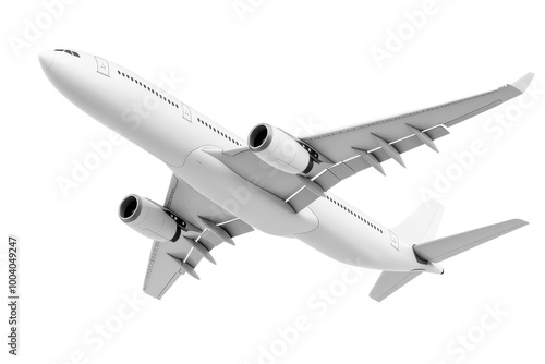 airplane isolated on white