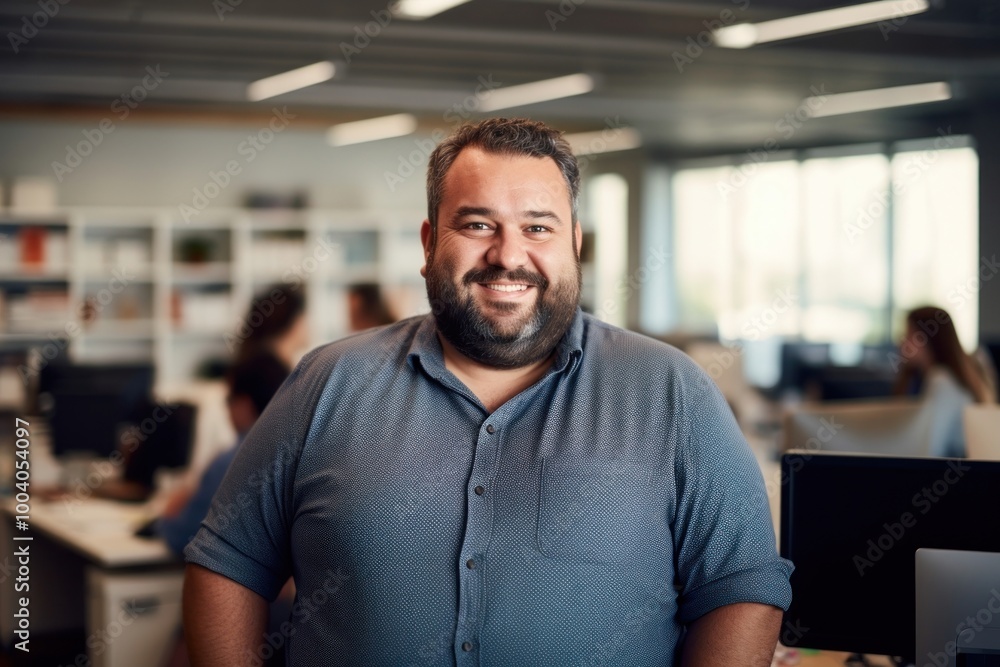 Obraz premium Office worker smiling photography portrait adult.