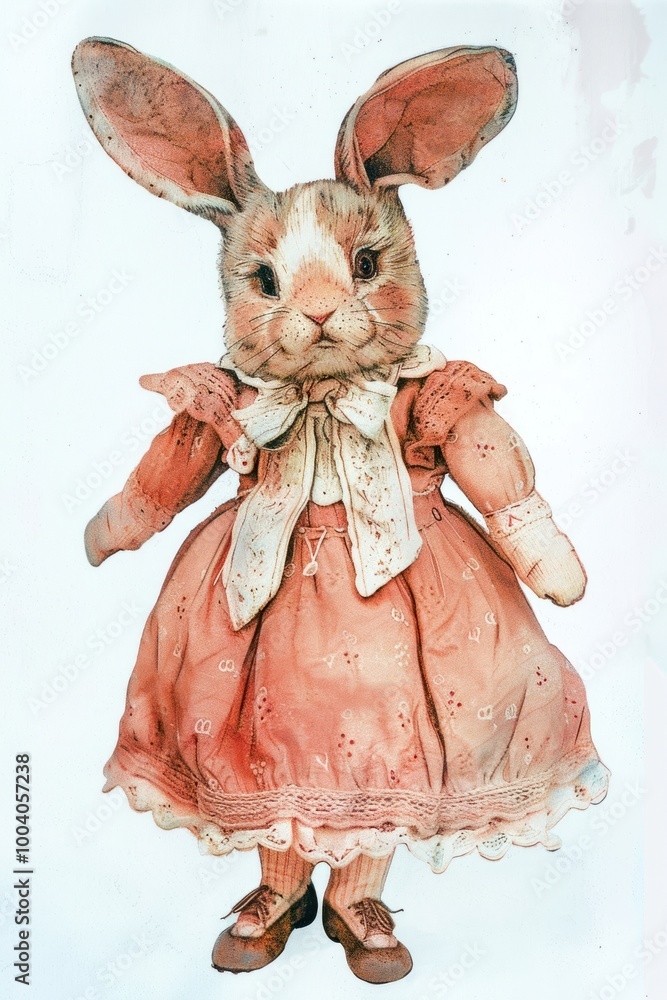 Obraz premium Bunny art painting football.