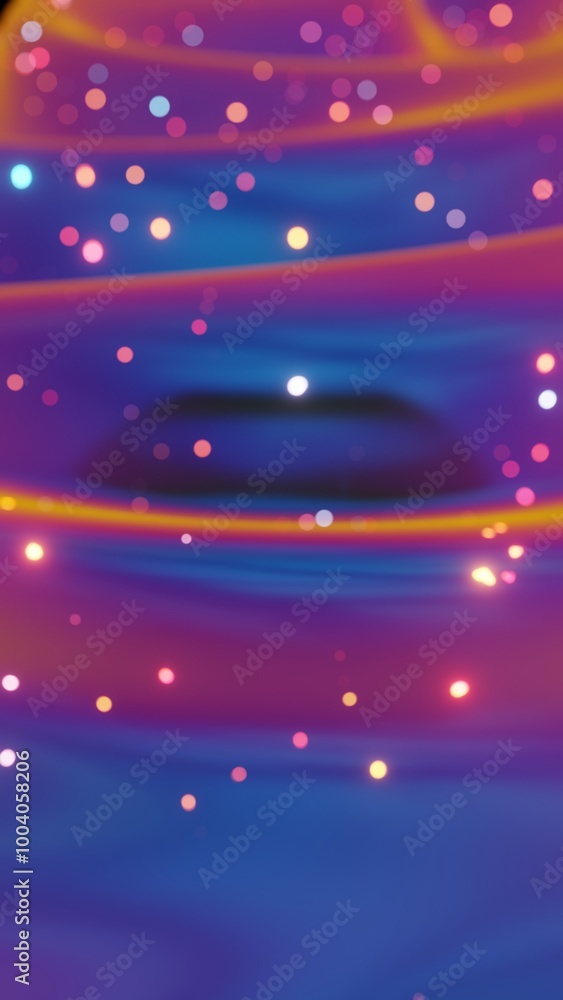 Obraz premium Colorful bokeh lights on abstract gradient background..