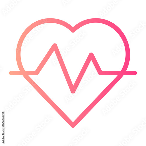 heartbeat gradient icon