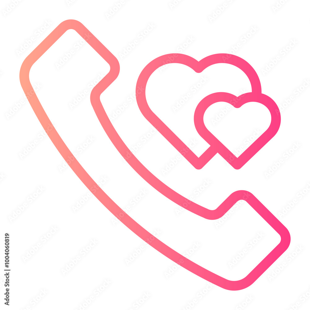 telephone gradient icon