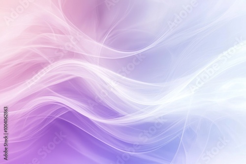 Abstract Purple and White Swirling Background