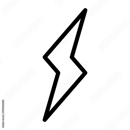 lightning line icon