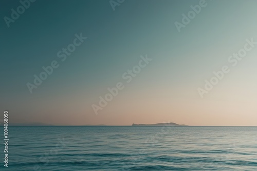 Aqua Blue Silvery Gray Calm Gradient Background for a Peaceful Seaside Landscape