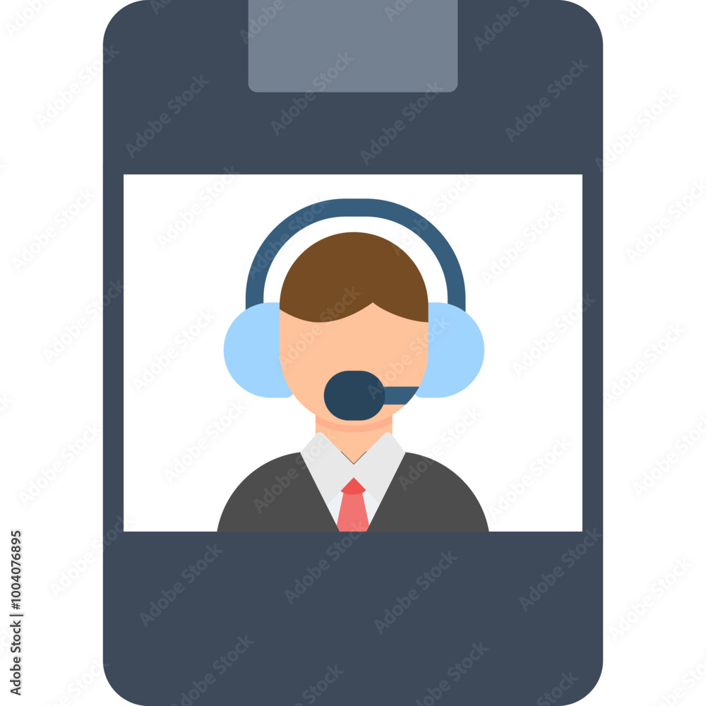 costumer services Flat Design costumer services Flat Design