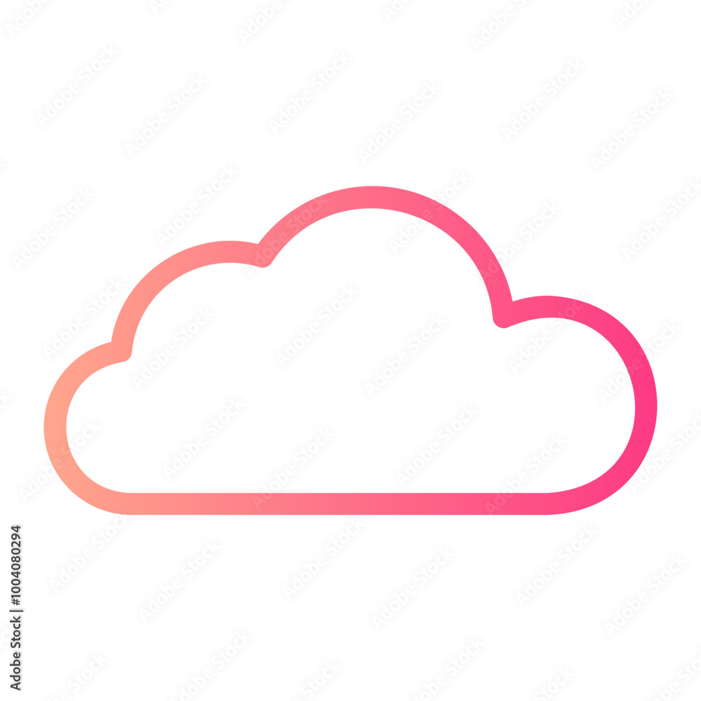 cloud gradient icon cloud gradient icon