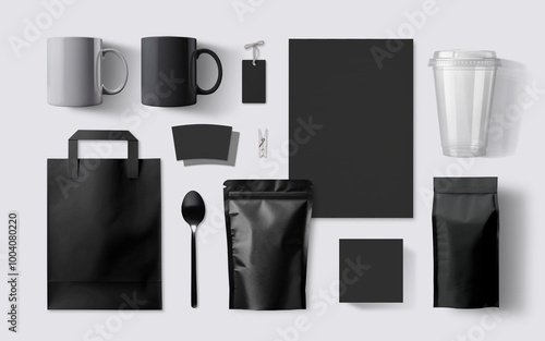 Coffee stationery mockup