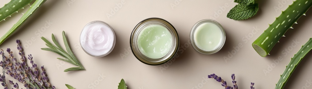 Natural Skincare Products with Aloe Vera, Lavender and Mint. Natural Skincare Products with Aloe Vera, Lavender and Mint.