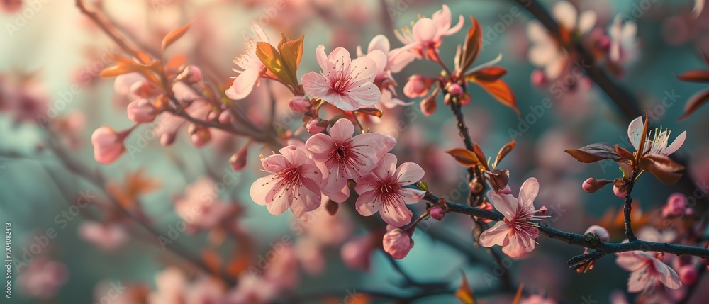 Beautiful blooming cherry tree in spring garden Beautiful blooming cherry tree in spring garden