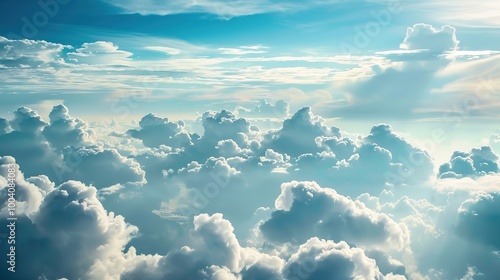 blue sky with white cloud background