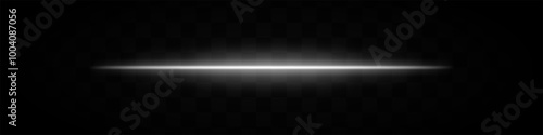 White light beam. A sharp horizontal purple beam with a bright center, fading into darkness on both sides. Ideal for sci-fi designs, light transitions, or futuristic effects.