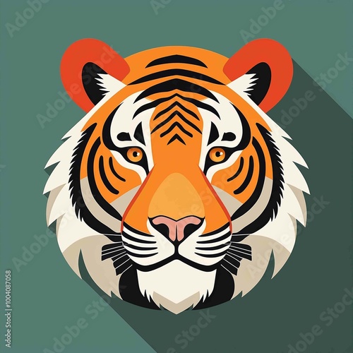 head of tiger vector photo