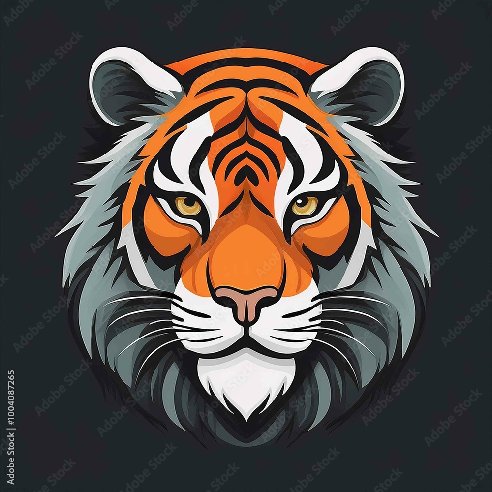 head of tiger vector head of tiger vector
