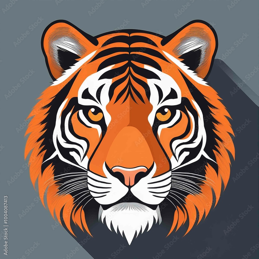 head of tiger vector head of tiger vector