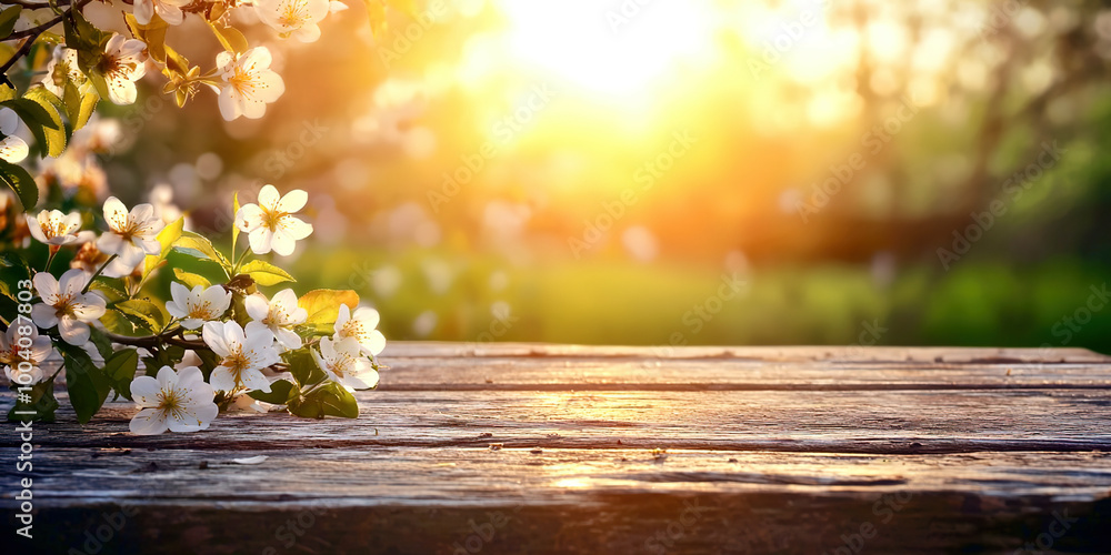 A wooden table with a vase of white flowers on it A wooden table with a vase of white flowers on it